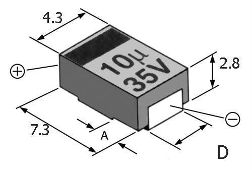 TECAP 10/35V D10 CA45-D035K106T