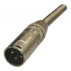 XLR TD-366 штекер (Canon) на кабель 3 pin, обтюратор пружина