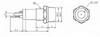 LED CORPUS 5mm 9011L-12V-G
