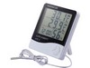 HTC-2 термометр с функцией измерения влажности и часами. (115103)