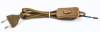 NPS-FS-170-2x0.5-BR Провод для бра с выкл. коричневый, 1,7м (61721)